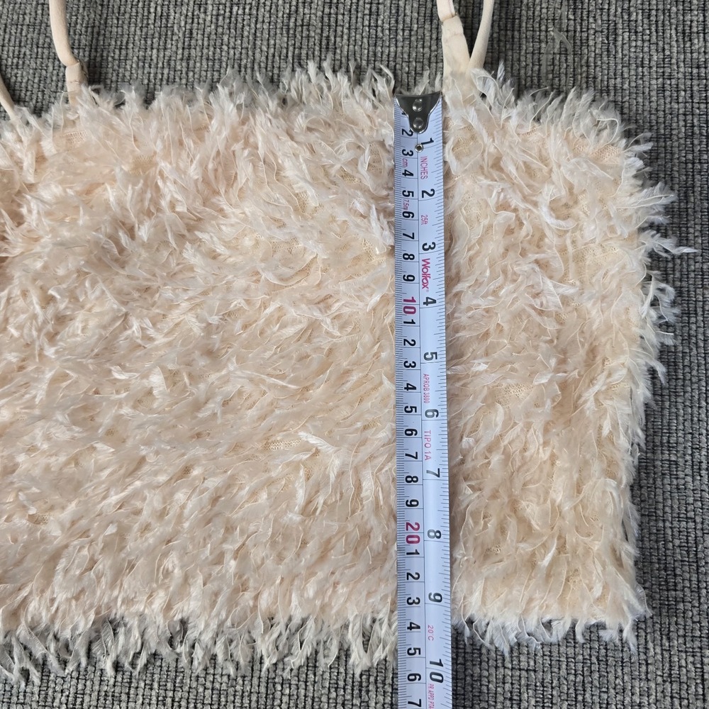 The Buckle Willow & Root Women's Small Faux Feathers‎ Strappy Crop Tank.E156 - Picture 4 of 10